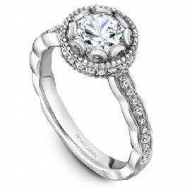 Shared Prong Engagement Ring R013-01WM