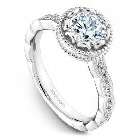 Shared Prong Engagement Ring R003-01WM