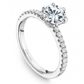 Shared Prong Engagement Ring B245-02WM