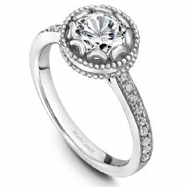 Shared Prong Engagement Ring R002-01WM