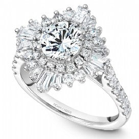 Shared Prong Engagement Ring B246-01WM