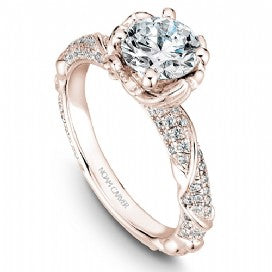 Shared Prong Engagement Ring B081-02RM