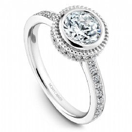 Channel Set Engagement Ring R017-01WM