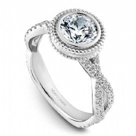 Shared Prong Engagement Ring R010-01WM
