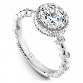 Channel Set Engagement Ring R004-01WM