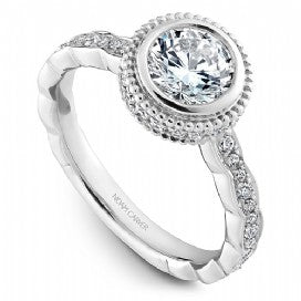 Shared Prong Engagement Ring R018-01WM