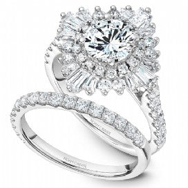 Shared Prong Engagement Ring B246-01WM