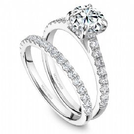 engagement ring with diamond head