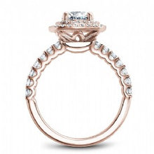 Shared Prong Halo Engagement Ring B222-01RM