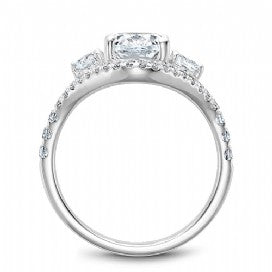 Shared Prong Engagement Ring B212-01WM