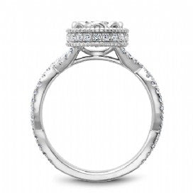 Shared Prong Engagement Ring R015-01WM