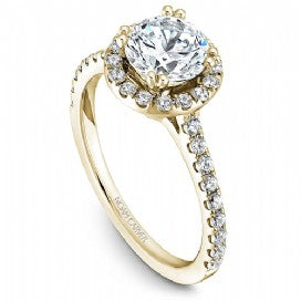 Shared Prong Halo Engagement RIng B007-01YM