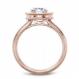 Solitaire Halo Engagement Ring R021-01RM