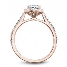 Shared Prong Halo Engagement Ring R050-02RM