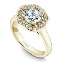 Shared Prong Halo Engagement Ring B014-03YM