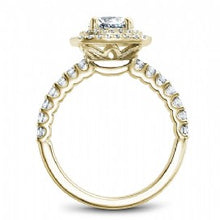 Shared Prong Halo Engagement Ring B222-01YM