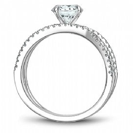 Shared Prong Engagement Ring B249-01WM