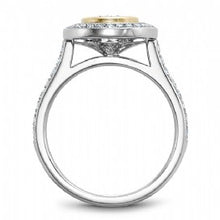 Shared Prong Halo Engagement Ring R040-01WYM