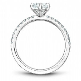 Shared Prong Engagement Ring B245-02WM