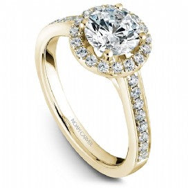 round noam carver halo engagement ring