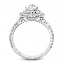 Shared Prong Pear Cut Halo Engagement Ring B211-01WM