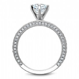 Shared Prong Engagement Ring R049-01WM