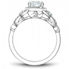 Shared Prong Art Deco Styled Engagement Ring B252-01WM