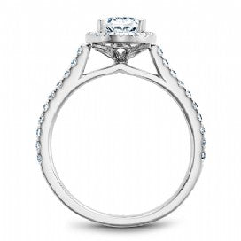 oval cut diamond halo engagement ring