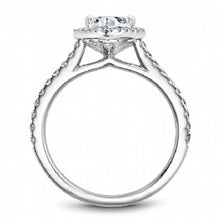 pear cut diamond halo engagement ring