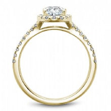 Shared Prong Halo Engagement Ring B215-01YM