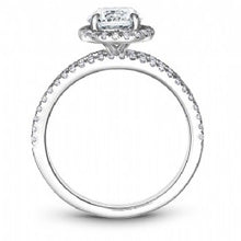 Low head halo engagement ring