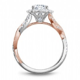 Shared Prong Engagement Ring B327-01WRM