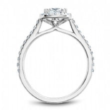 diamond  cushion cut halo engagement ring