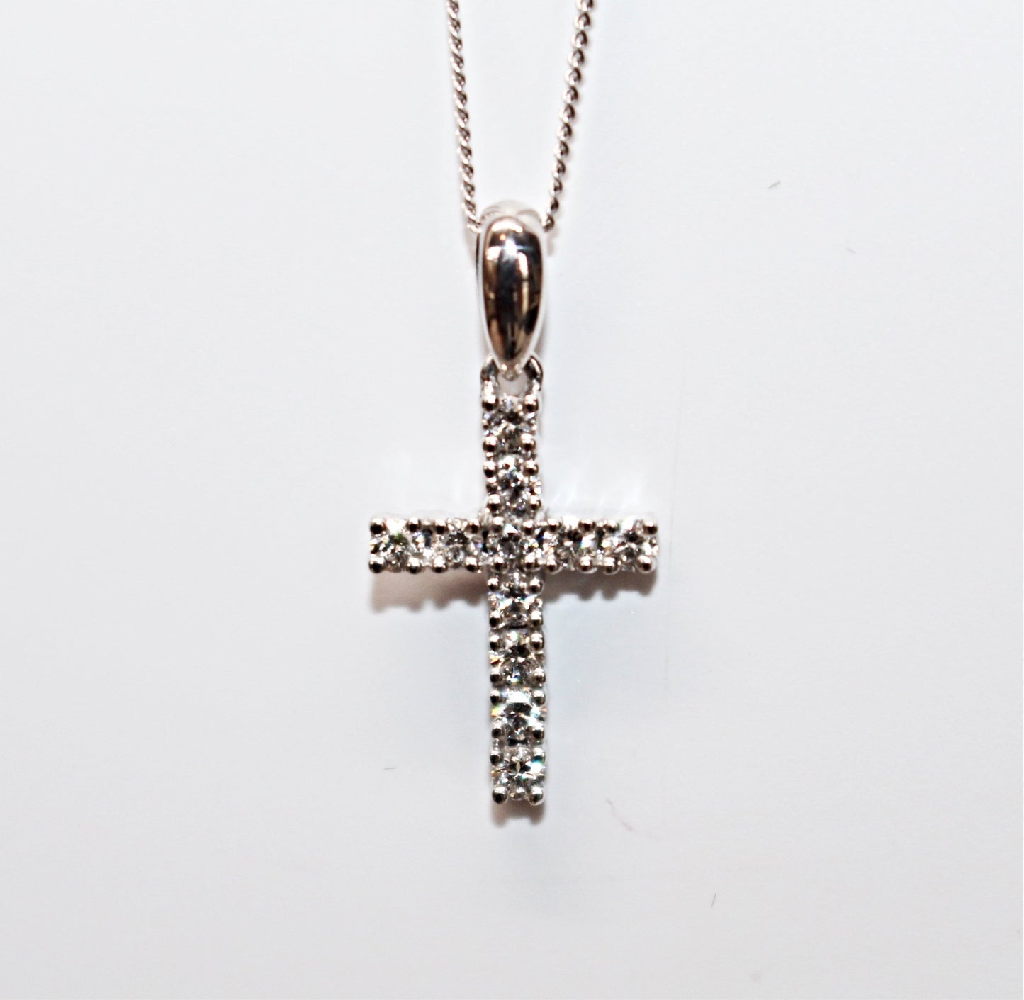 Small Diamond Cross Pendant