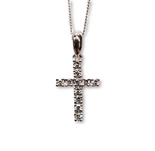 Small Diamond Cross Pendant