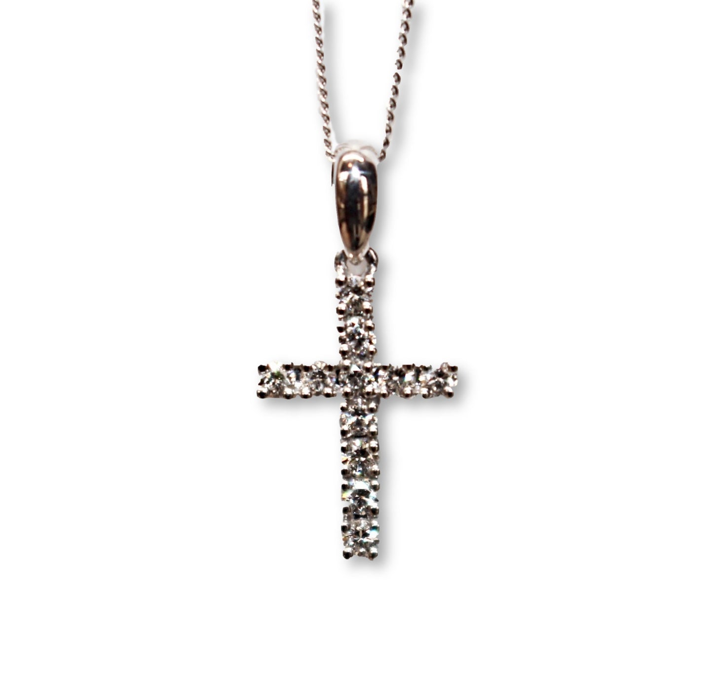 Small Diamond Cross Pendant